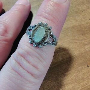 Elegant .925 Sterling Silver and Mother Of Pearl Ring